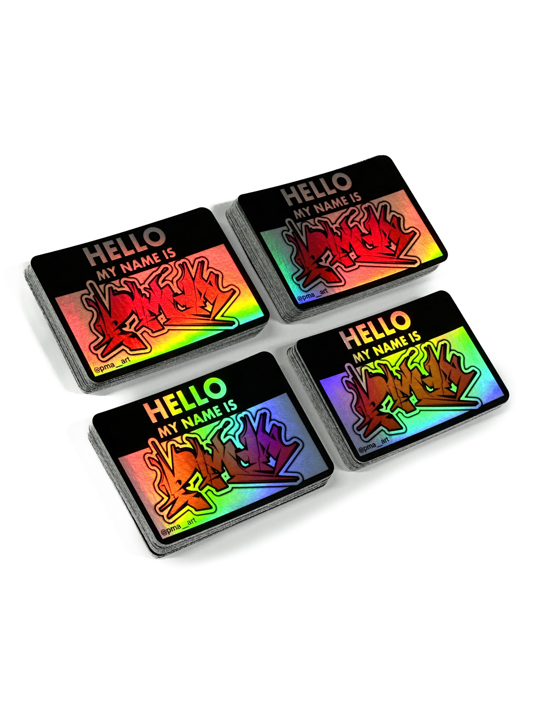 Weatherproof Holographic Die Cut Stickers