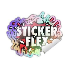 Weatherproof Holographic Die Cut Stickers