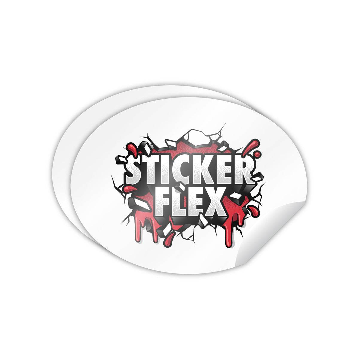 Custom Die Cut Oval Stickers