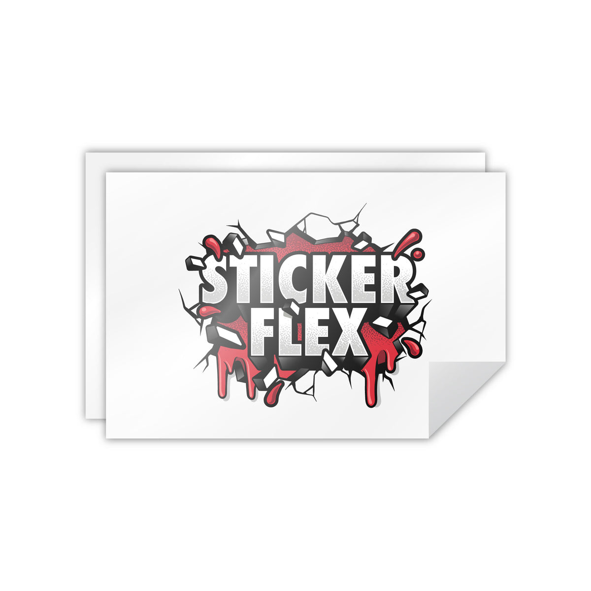 Custom Die Cut Rectangle Stickers